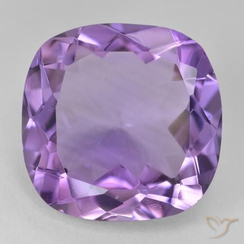 17.69ct Naturale Viola medio Ametista, Cuscino, VVS