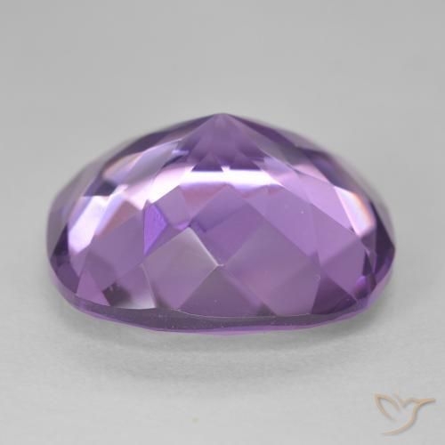 Ametista Viola medio naturale da 17.69 ct, Cuscino, VVS