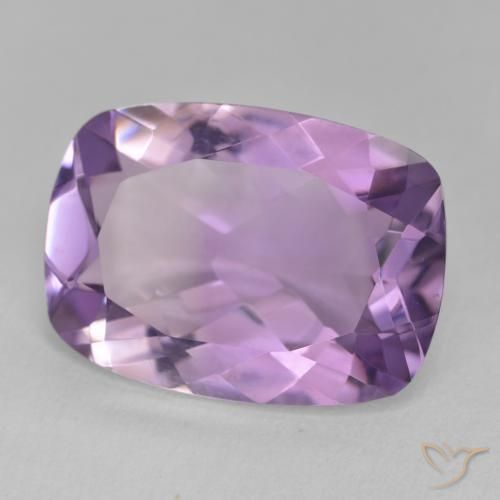 Ametista Iris Violetta naturale da 10.90 ct, Cuscino, VVS