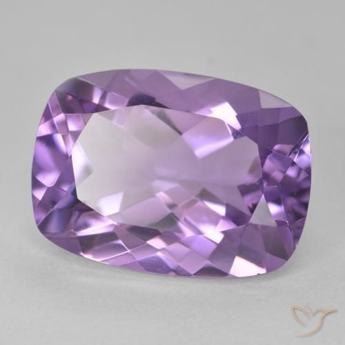 Ametista Viola medio naturale da 12.90 ct, Cuscino, VVS