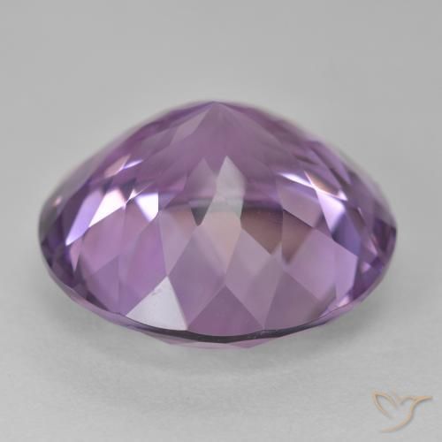 Ametista Viola medio naturale da 26.47 ct, Rotondo, VVS