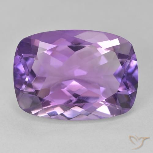 12.36ct Naturale Viola medio Ametista, Cuscino, VVS