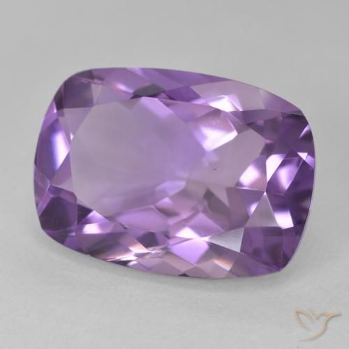 Ametista Viola medio naturale da 12.17 ct, Cuscino, VVS