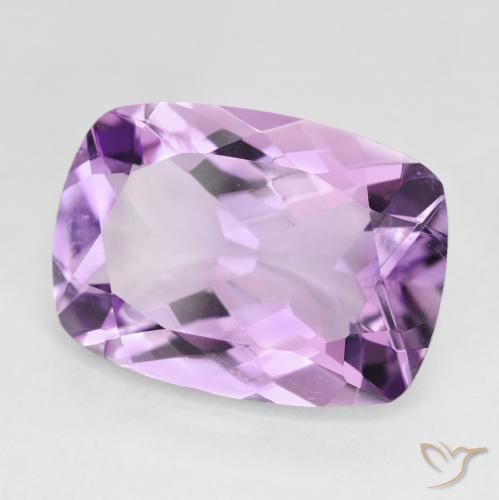 Ametista Viola rosa medio naturale da 11.55 ct, Cuscino, VVS