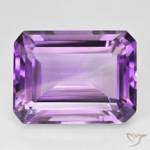 22.47ct Naturale Viola Rosato Medio Ametista, Taglio smeraldo, VVS