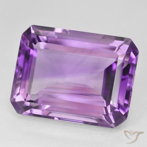 Ametista Viola Rosato Medio naturale da 22.47 ct, Ottagonale / Taglio smeraldo, VVS