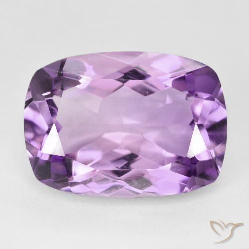 12.72ct Naturale Viola tendente al rosa Ametista, Cuscino, VVS
