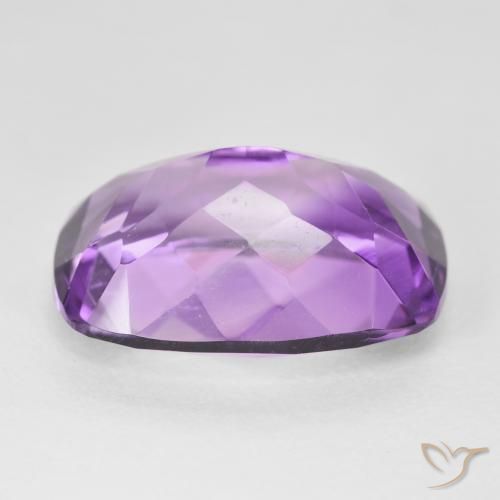 Ametista Viola tendente al rosa naturale da 12.72 ct, Cuscino, VVS