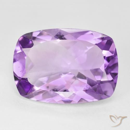 10.92ct Naturale Viola tendente al rosa Ametista, Cuscino, VVS