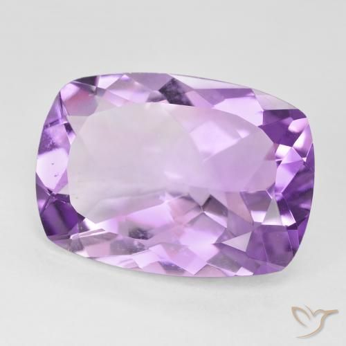 Ametista Viola tendente al rosa naturale da 10.92 ct, Cuscino, VVS