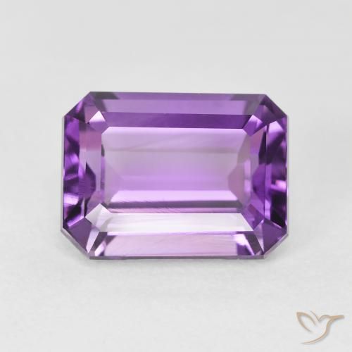 3.64ct Naturale Viola tendente al rosa Ametista, Taglio smeraldo, VVS