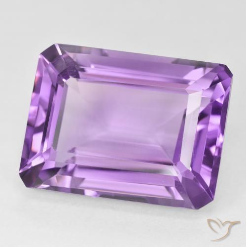 Ametista Viola Rosato Medio naturale da 22.20 ct, Ottagonale / Taglio smeraldo, VVS