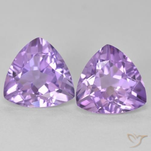 5.67ctw Naturale Viola medio Ametista, Taglio trillion, VS