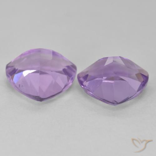 Gemme di Ametista Viola medio naturale da 5.73 ct, Taglio trillion, VS