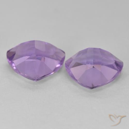 Gemme di Ametista Viola medio naturale da 5.55 ct, Taglio trillion, VS