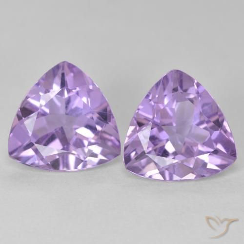 5.30ctw Naturale Viola medio Ametista, Taglio trillion, VS