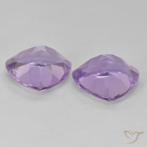 Gemme di Ametista Viola medio naturale da 5.30 ct, Taglio trillion, VS