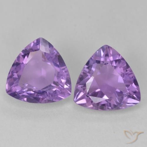 5.58ctw Naturale Viola medio Ametista, Taglio trillion, VS