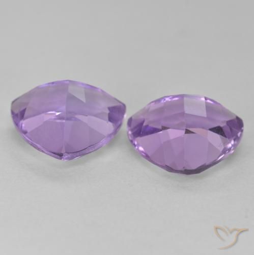 Gemme di Ametista Viola Iris Rosato naturale da 5.45 ct, Taglio trillion, VS