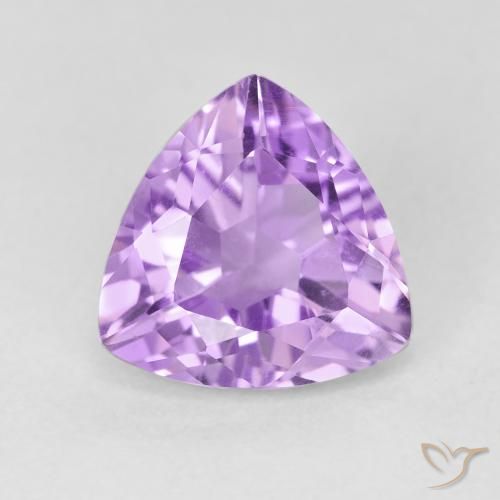 2.94ct Naturale Viola chiaro Ametista, Taglio trillion, VVS-VS