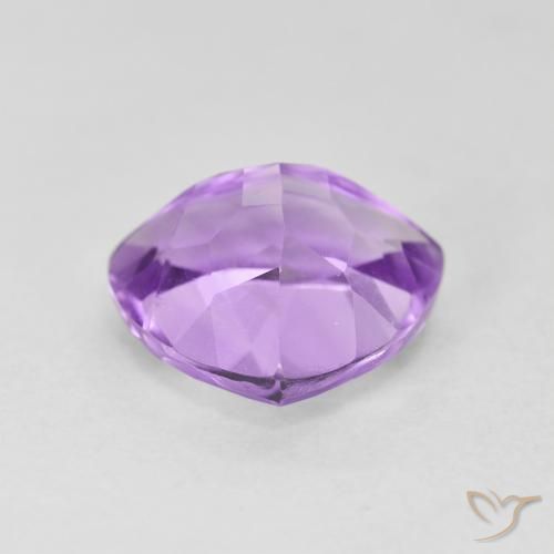 Ametista Viola chiaro naturale da 2.94 ct, Taglio trillion, VVS-VS