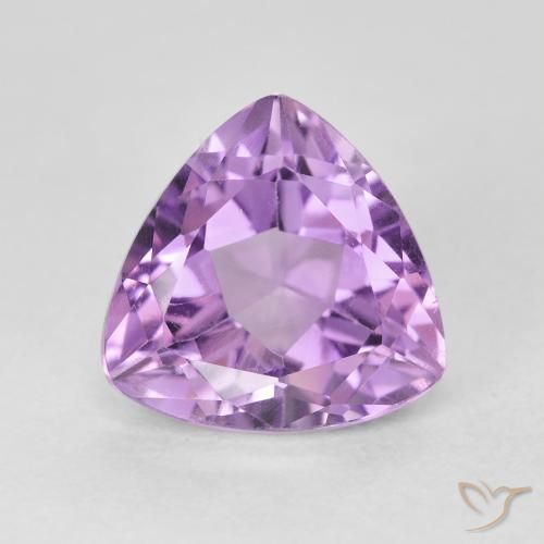 3.23ct Naturale Viola tendente al rosa Ametista, Taglio trillion, VVS-VS