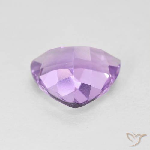 Ametista Viola rosa medio naturale da 2.68 ct, Taglio trillion, VVS-VS