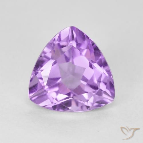 3.02ct Naturale Viola medio Ametista, Taglio trillion, VVS-VS