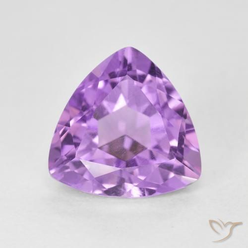 3.20ct Naturale Viola tendente al rosa Ametista, Taglio trillion, VVS-VS