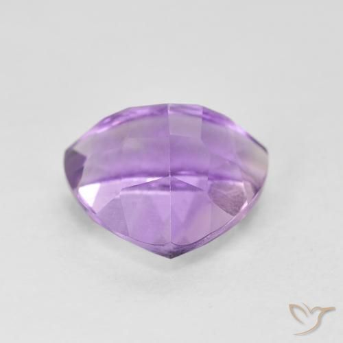 Ametista Viola tendente al rosa naturale da 3.20 ct, Taglio trillion, VVS-VS