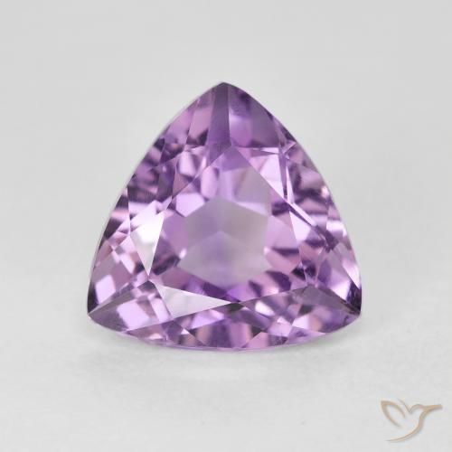 2.91ct Naturale Medium Light Purplish-Violet Ametista, Taglio trillion, VVS-VS