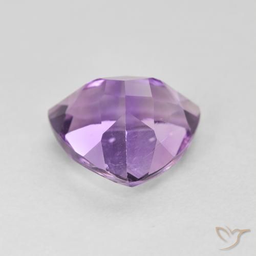 Ametista Medium Light Purplish-Violet naturale da 2.91 ct, Taglio trillion, VVS-VS