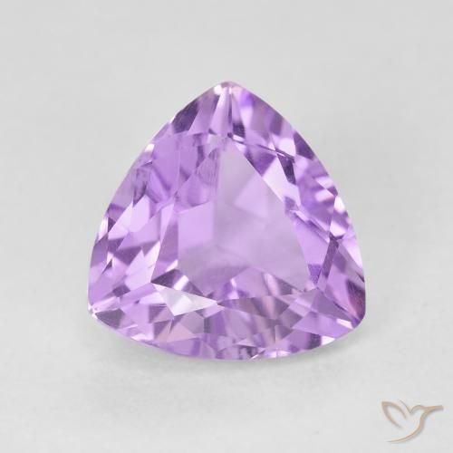 3.05ct Naturale Viola tendente al rosa Ametista, Taglio trillion, VVS-VS