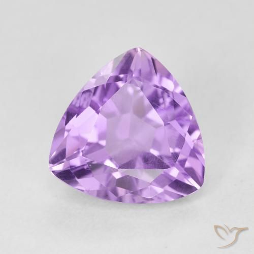 Ametista Viola tendente al rosa naturale da 3.05 ct, Taglio trillion, VVS-VS