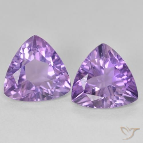 5.33ctw Naturale Viola medio Ametista, Taglio trillion, VS