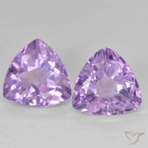 5.75ctw Naturale Viola medio Ametista, Taglio trillion, VS