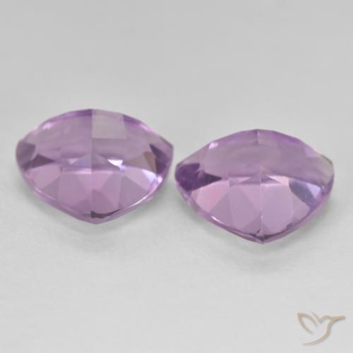 Gemme di Ametista Viola medio naturale da 5.70 ct, Taglio trillion, VS