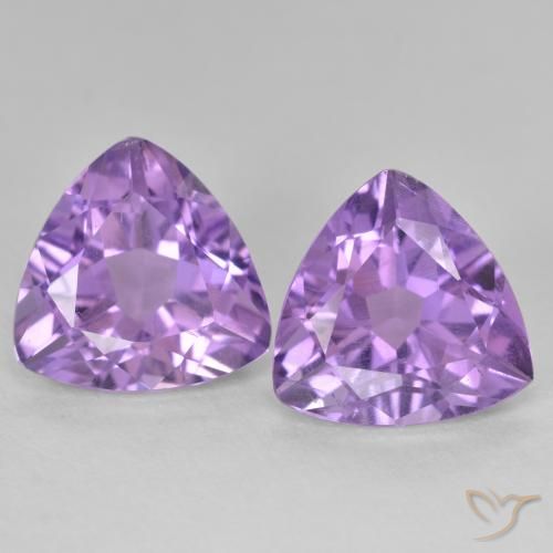 5.73ctw Naturale Viola medio Ametista, Taglio trillion, VS