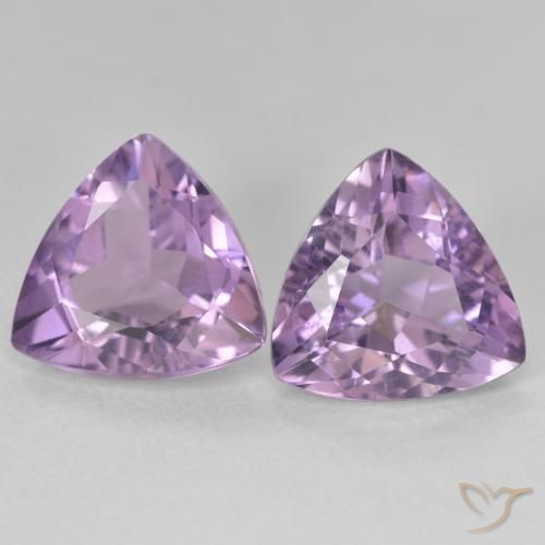 5.49ctw Naturale Viola medio Ametista, Taglio trillion, VS
