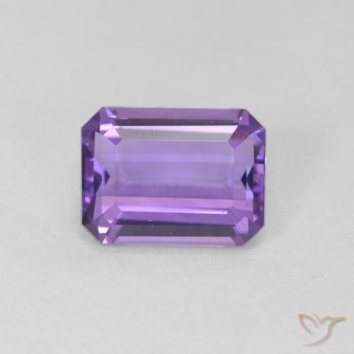2.34ct Naturale Viola scuro Ametista, Taglio smeraldo, VVS