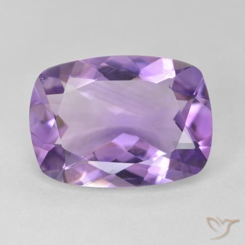 10.94ct Naturale Viola tendente al rosa Ametista, Cuscino, VVS