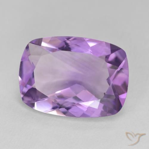 Ametista Viola tendente al rosa naturale da 10.94 ct, Cuscino, VVS