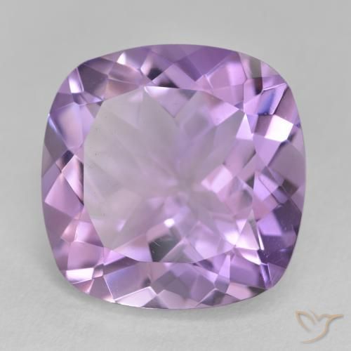 Ametista Viola medio naturale da 11.32 ct, Cuscino, VVS