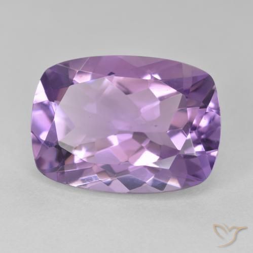 Ametista Viola medio naturale da 12.83 ct, Cuscino, VVS