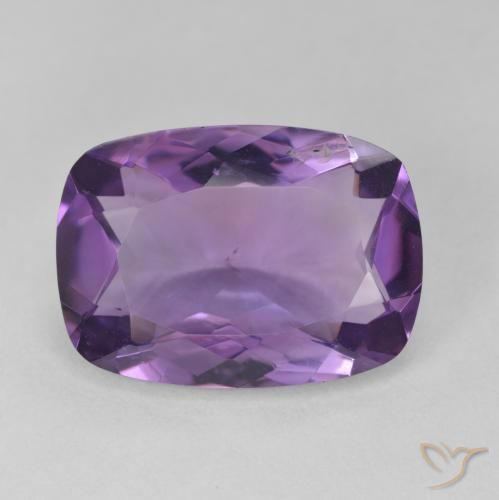 Ametista Viola medio naturale da 10.37 ct, Cuscino, VVS