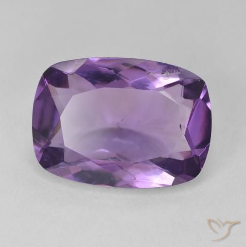 Ametista Viola medio naturale da 10.37 ct, Cuscino, VVS