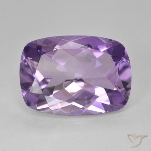 Ametista Viola medio naturale da 11.78 ct, Cuscino, VVS