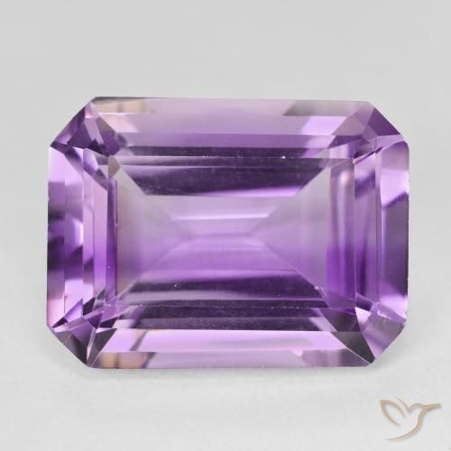 19.30ct Naturale violaceo Ametista, Taglio smeraldo, VVS