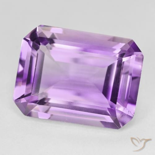 Ametista violaceo naturale da 19.30 ct, Ottagonale / Taglio smeraldo, VVS