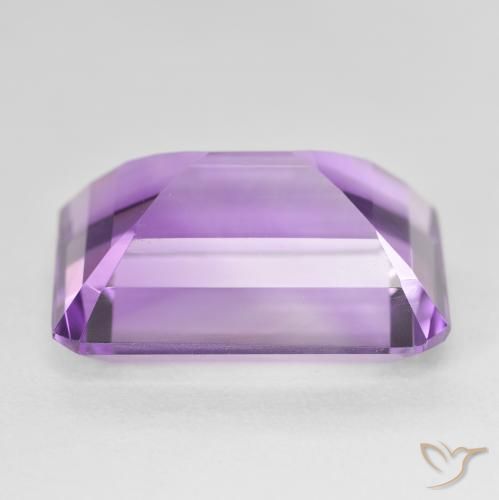 Ametista Medium Light Purplish-Violet naturale da 21.63 ct, Ottagonale / Taglio smeraldo, VVS